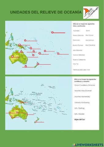 Relieve de Oceanía