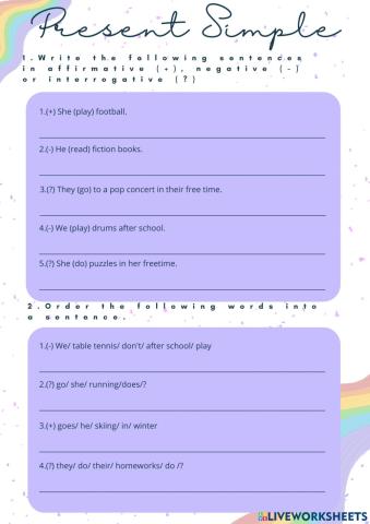 Present Simple practice