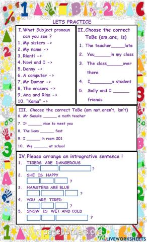 Learn Verb Be and Nominal Sentence