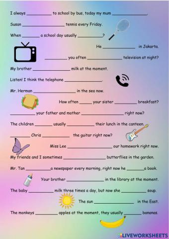 Present simple VS present continuous