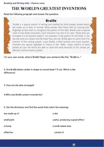 Passive voice inventions