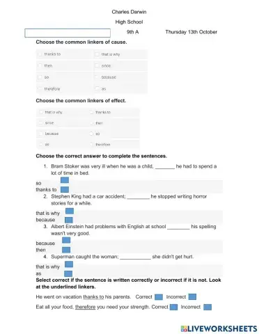 Linkers cause effect