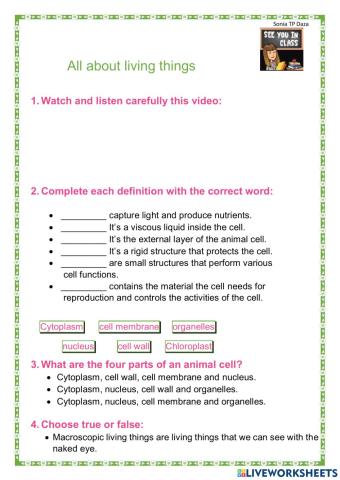 All about living things