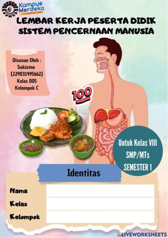 E-LKPD Organ Pencernaan Manusia