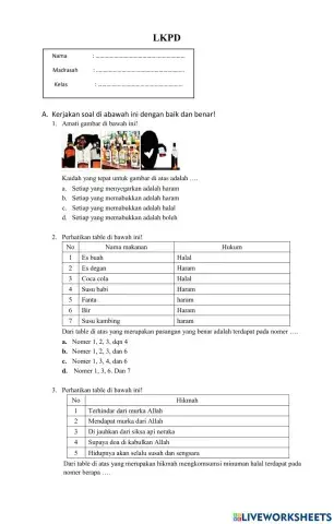 Minuman halal dan haram II