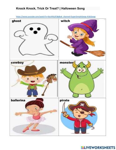 Halloween vocabulary