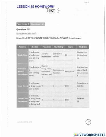 Listening Part 1 n 2