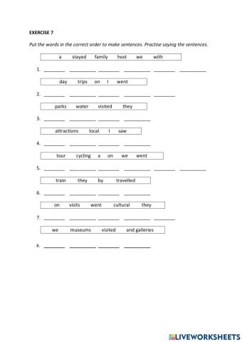 IE0, Unit 4, Listening and Speaking, Exercise 7