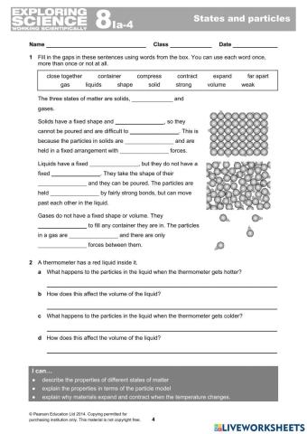 States of matter Pearson
