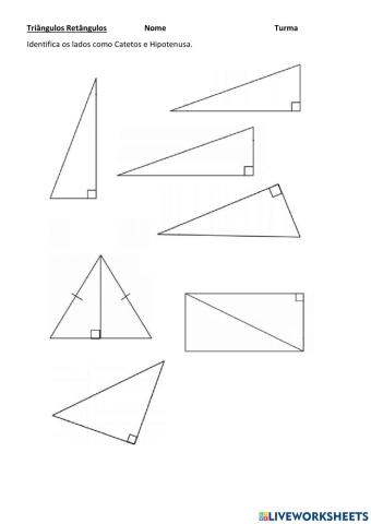 Triângulos retângulos