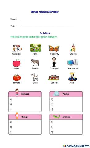 Common & Proper Nouns