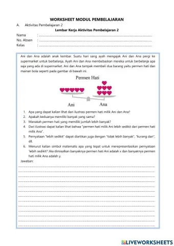 Mendeskripsikan Konsep Pertidaksamaan