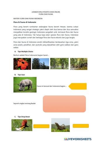 Flora dan Fauna Indonesia