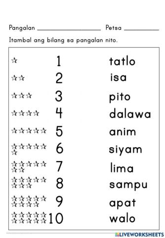 Bilang 1-10