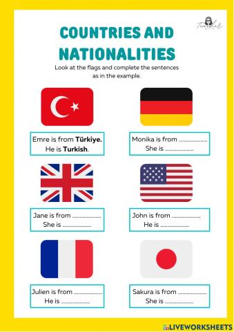 4.2 countries and nationalities