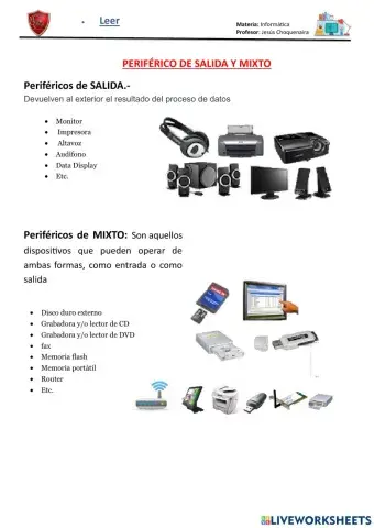 Periferico salida mixto