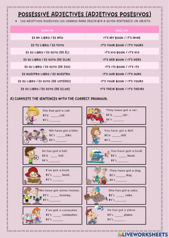 Possessive Adjectives and Pronouns
