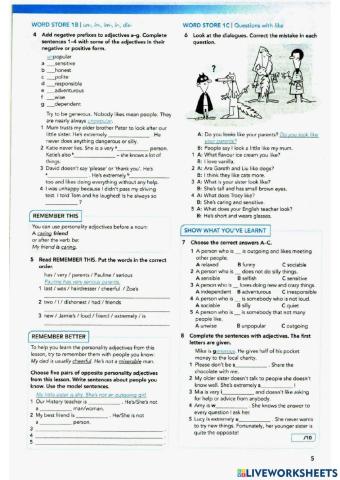 Practice: adjective + subject-object questions