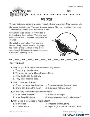 Reading comprehension