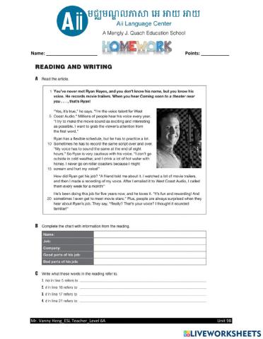 WL2 4th Edition-Unit 9B-HW5