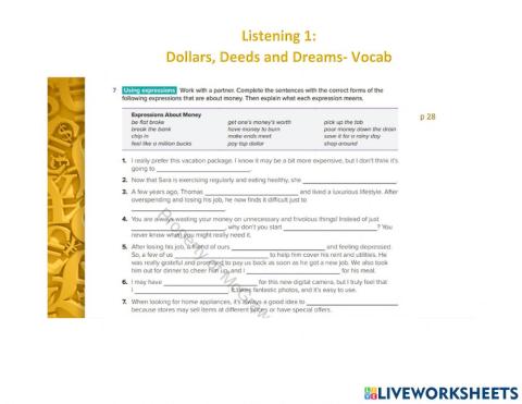 Listening 1Different Points of View