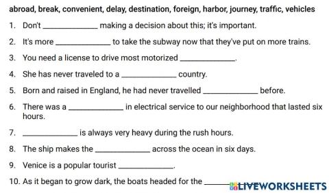 ОГЭ Macmillan Grammar and Vocabulary Unit 9 Topic Vocabulary