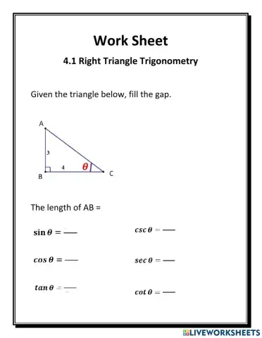 Trigonometric ratios