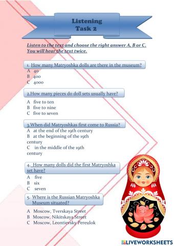 Listening- Matryoshka
