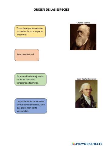 Origen de las especies