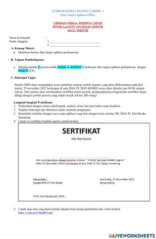 Fitur Lanjut aplikasi perkantoran