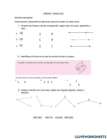 Líneas y ángulos