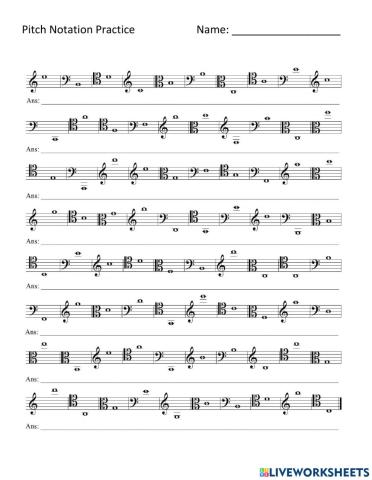 Pitch Notation Practice