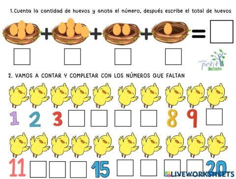 Conteo y seres vivos