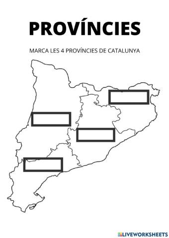 Províncies de catalunya