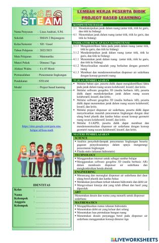 E-LKPD berbasis STEAM