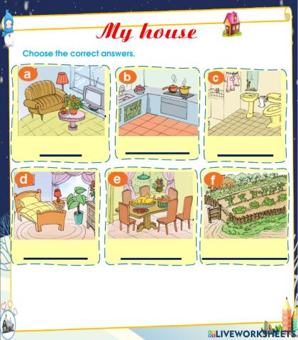 English 3- My house- vocabulary