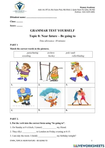 G5 - near future tense