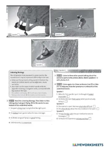 Adrenaline junkies Solutions Pre--intermediate