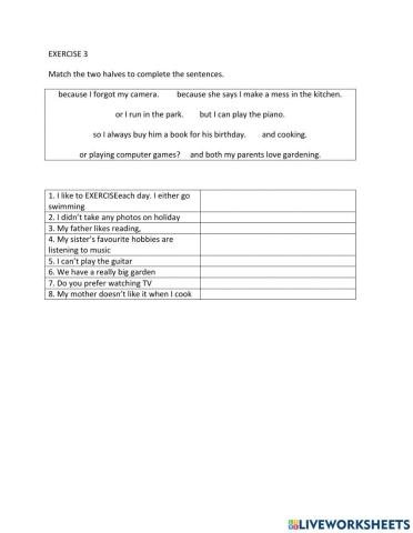 IE1, Unit 6, Speaking, Exercise 3