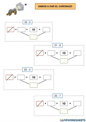 Restas por descomposición Nivel II