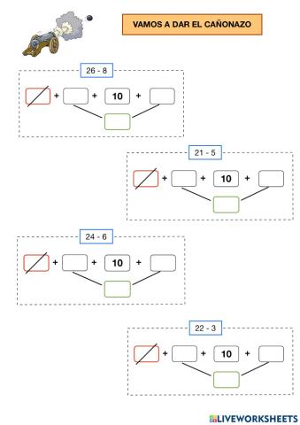 Restas por descomposición II