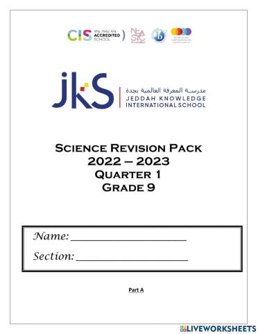 Revision pack Quarter 1