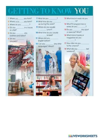 Vocabulary and speaking