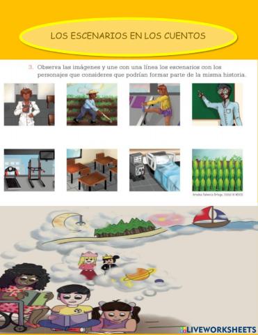 Los escenarios en los cuentos
