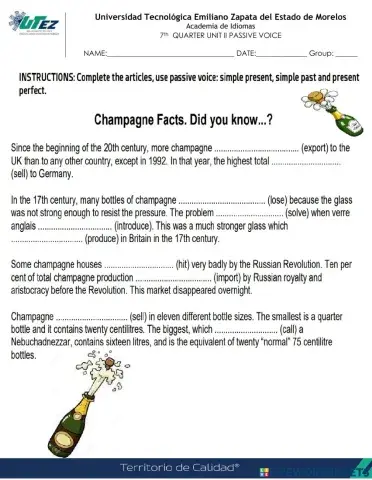Facts about champagne