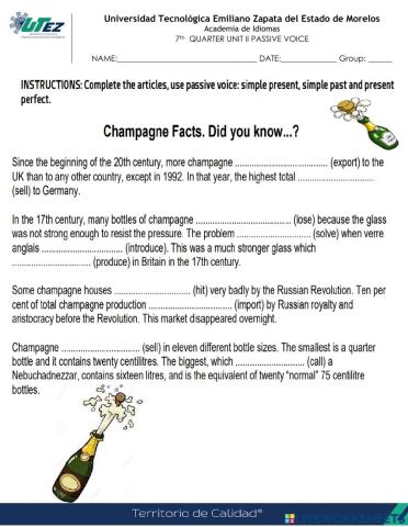 Facts about champagne