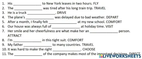 ОГЭ Grammar and Vocabulary Unit 9 Word formation