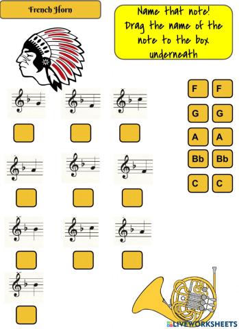 French Horn First 5 notes
