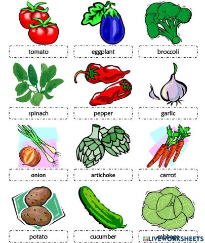 Vegetables (listening)