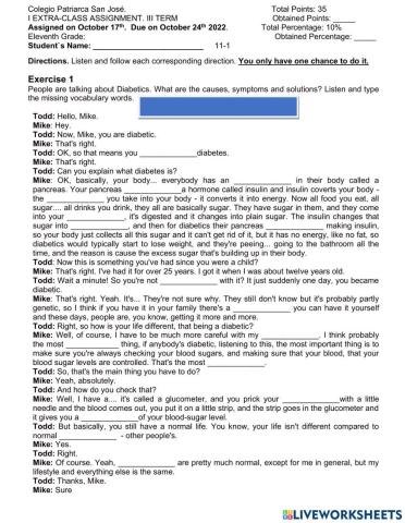 11TH I EXTRA-CLASS 3 TERM. HEALTH